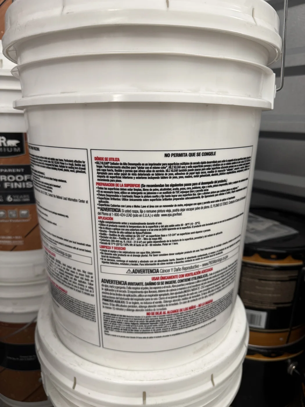 KILZ KLEAR, additional bucket view 3
